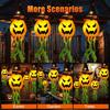 Outdoor Hanging Pumpkin Witch Hat LED Light Halloween Decor 3 Mode Glow Garden Yard Party Decorations Weatherproof Festive