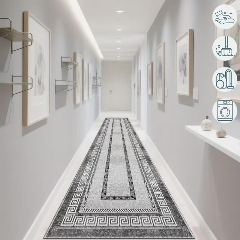 Classic Long Carpet Runner for Hallway Living Room Decoration Home Aisle Floor Mats Luxury Entryway Decor Area Long Strip Rug