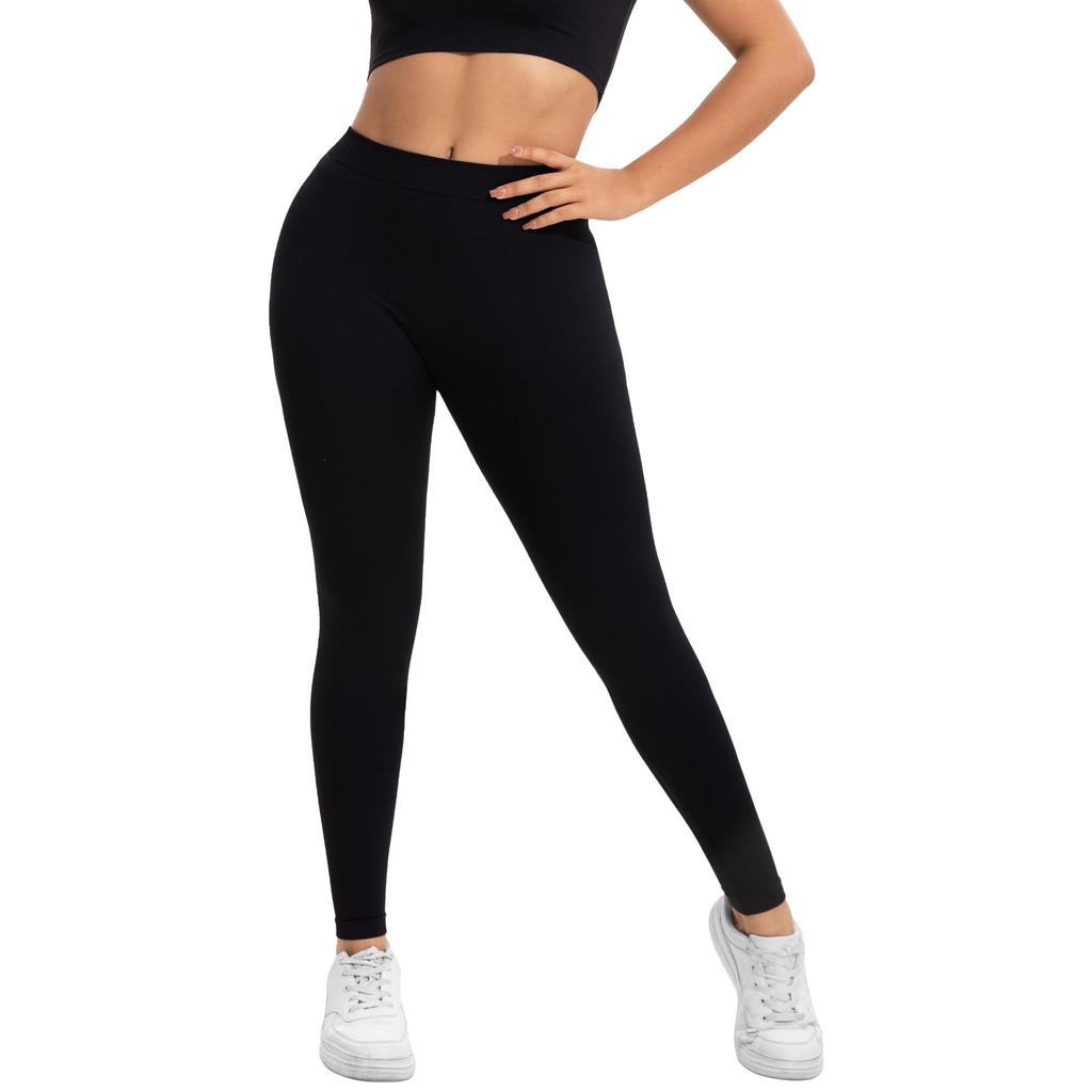 Colanti Sport Push Up for Women Booty Scrunch High Waist Seamless Black - Gym Yoga Training