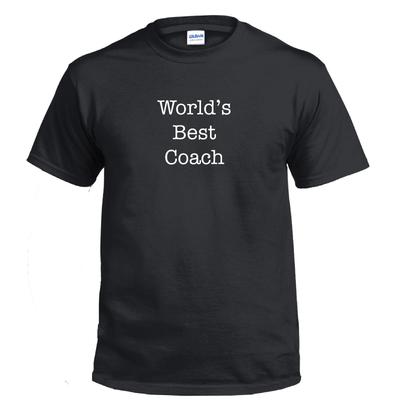 Worlds Best Coach Sports Play Sports Shirt Funny Shirt Gift Cotton T-Shirt