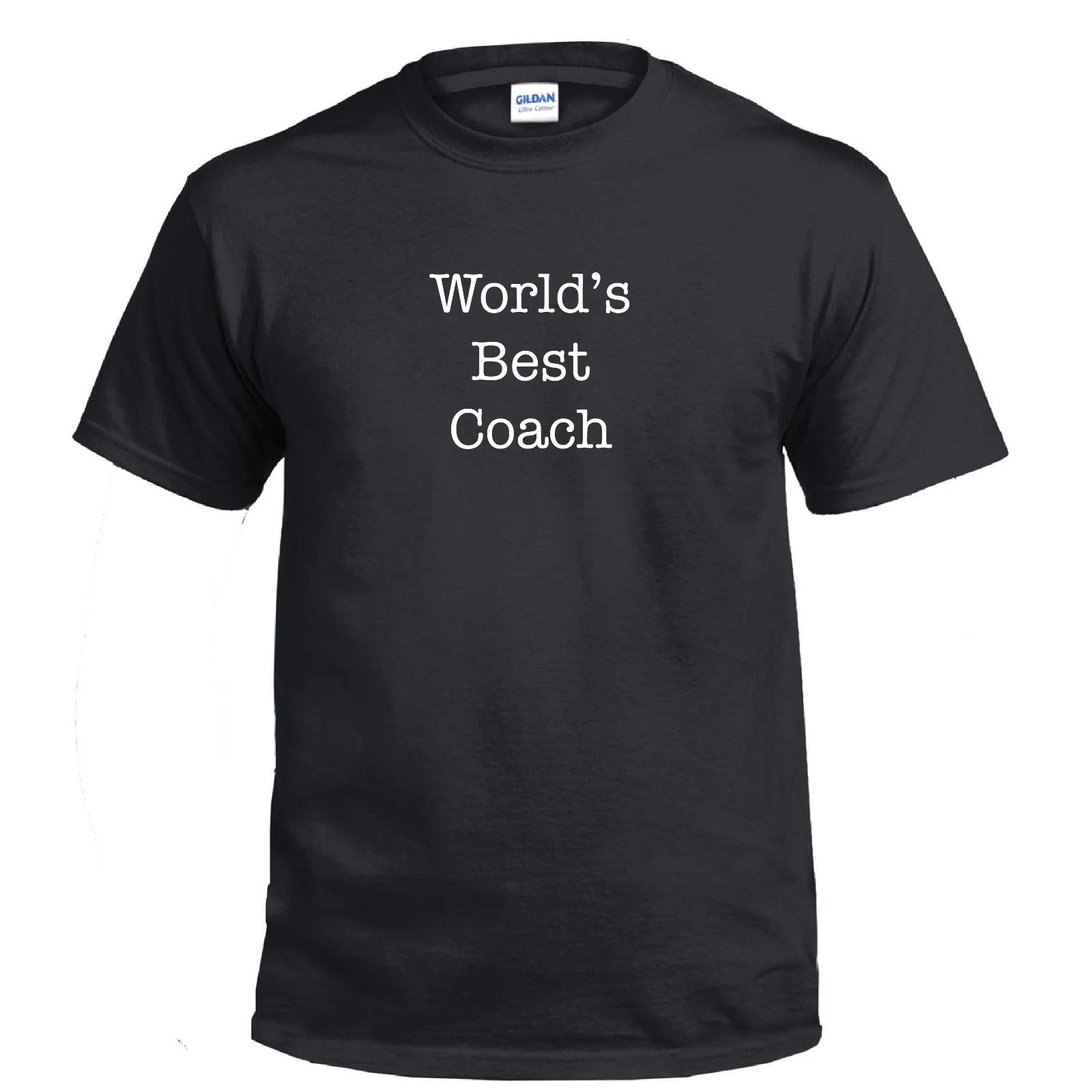 Worlds Best Coach Sports Play Sports Shirt Funny Shirt Gift Cotton T-Shirt XL