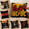 ACDC Band Classic Vintage Pillow Case Silky Elegant Comfort Sofa Bed Invisible Zipper