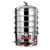 Multi-Layer Stainless Steel Electric Steamer for Household Use - Large Capacity with Steaming Rack for Buns