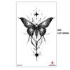 Black Butterfly Owl Sunflower Set Water Transfer Simulation Temporary Tattoo Sticker