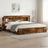 Headboard Cabinet Smoked Oak 215 x 18.5 x 100 cm
