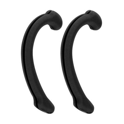 5 Pairs Mouth Muffle Ear Hook Soft Silicone Reusable Anti Slip Mouth Muffle Ear Grips(Black )