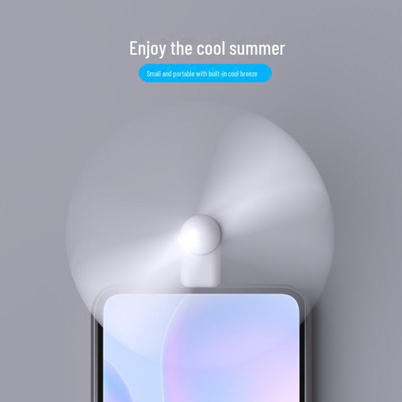 USB Mini Fan for Apple & Android Phones, Student & Office Use, Type-C Compatible