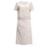 Lace Trim High-Waist A-Line Skirt Two-Piece Set