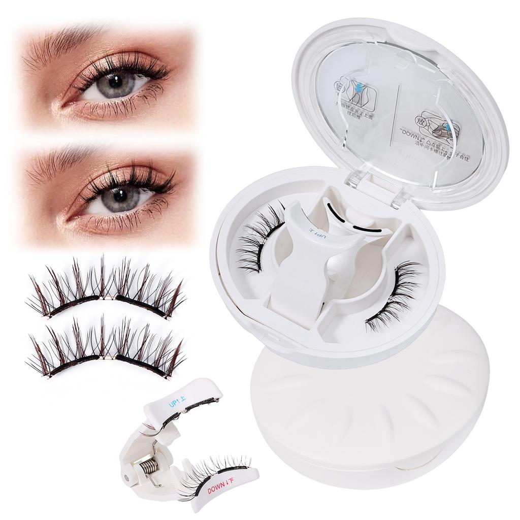 Premium Reusable Magnetic Eyelashes Premium Synthetic Hair Travel Reusable 2 Soft Magnets Magnetic Lashes Kit