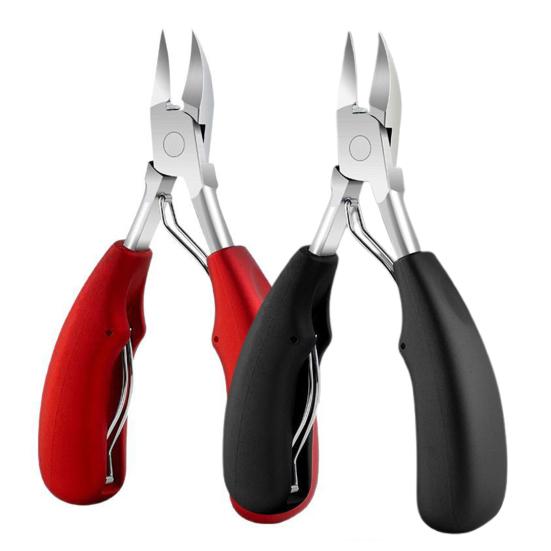 Nail Clamps Professional Thick Nail Clippers Cutters Ergonomic Design Stainless Steel Dead Skin Dirt Remover Nail Tools