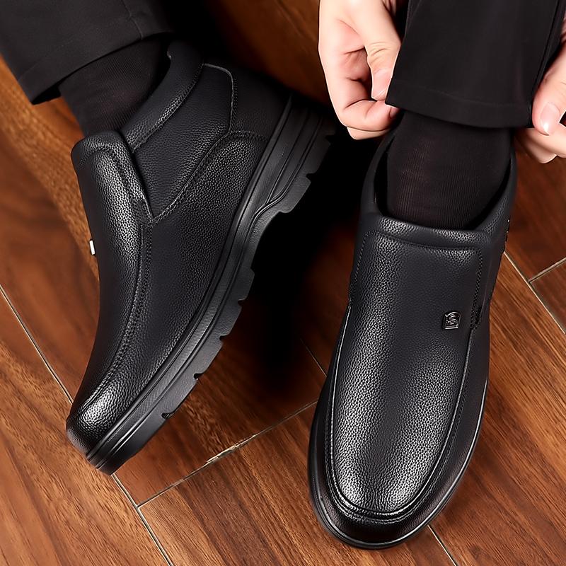 Мужские ботинки slip on fashion высококачественные ботильоны деловые мужские повседневные — фото 3