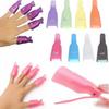 10 Peças/Conjunto Tampa para Mergulhar Unhas Clipe para Gel UV Ferramenta de Manicure Removedor de Unha do Dedo Suprimentos para Remoção de Esmalte