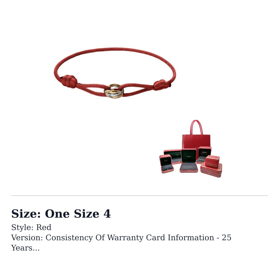 CARTIER Trinity 18K Zelts 18K Baltais