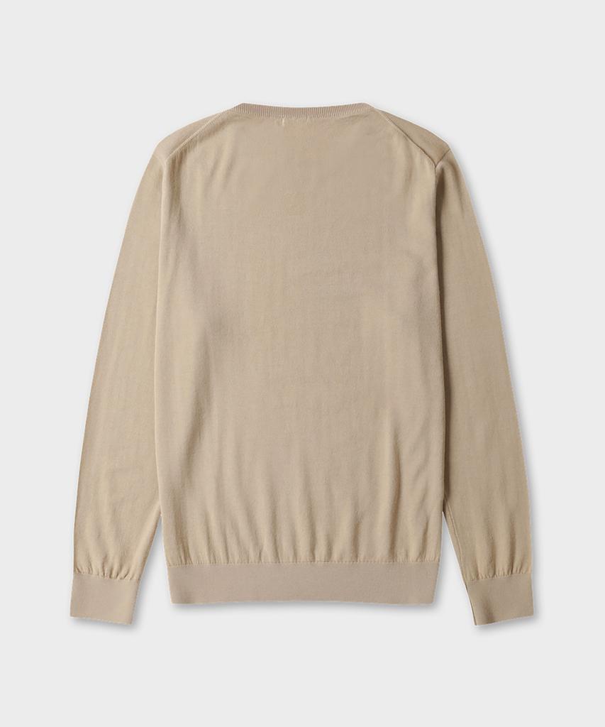 TAILDERN William Lightweight Crewneck Sweater Wool Beige