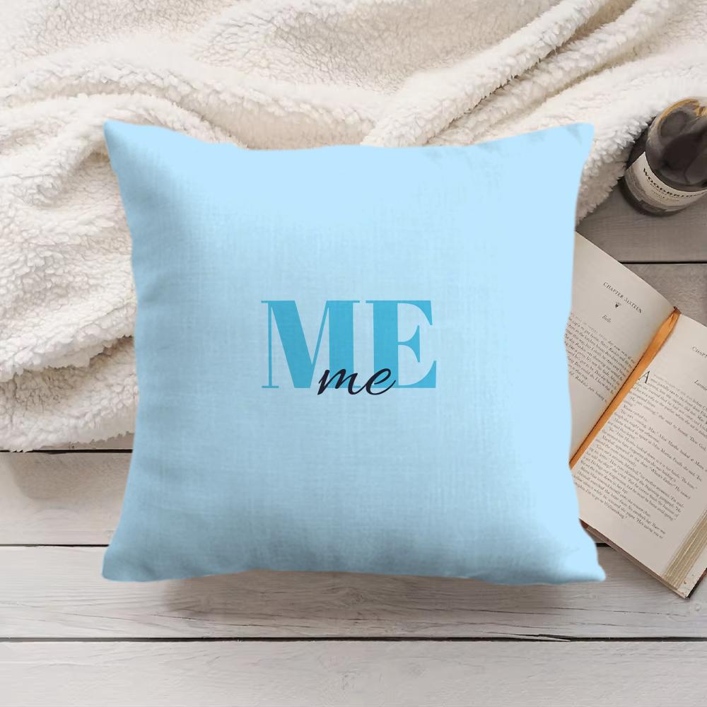 Simplicity Pattern Love Cushion Cover Silky Short Plush Invisible Zipper Dustproof Sofa Pillow Case For Home Decor