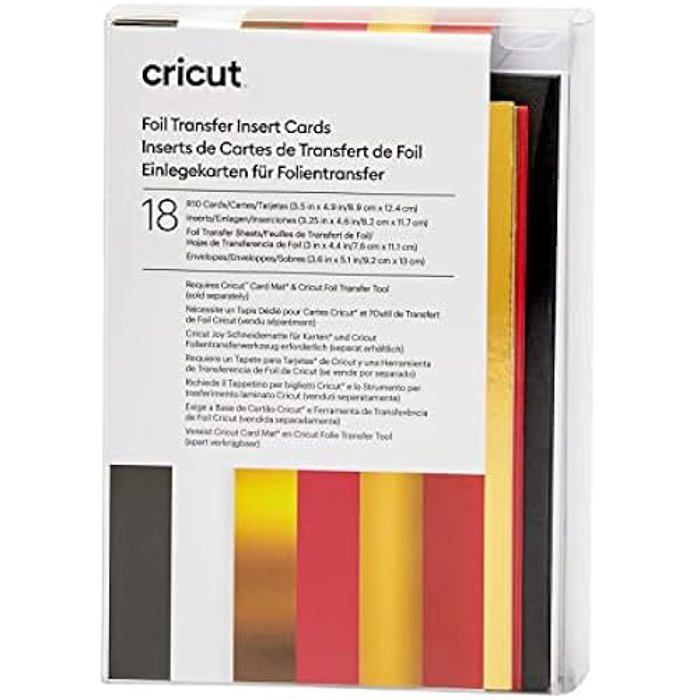 Cartes D'insert De Transfert - CRICUT - Royal Flush - 18 Pack - 8,9 Cm X 12,4 Cm - Pour Cricut Joy Et Explore