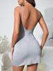 High-end quality European and American new sexy lace suspender pure desire nightdress temptation backless private dress