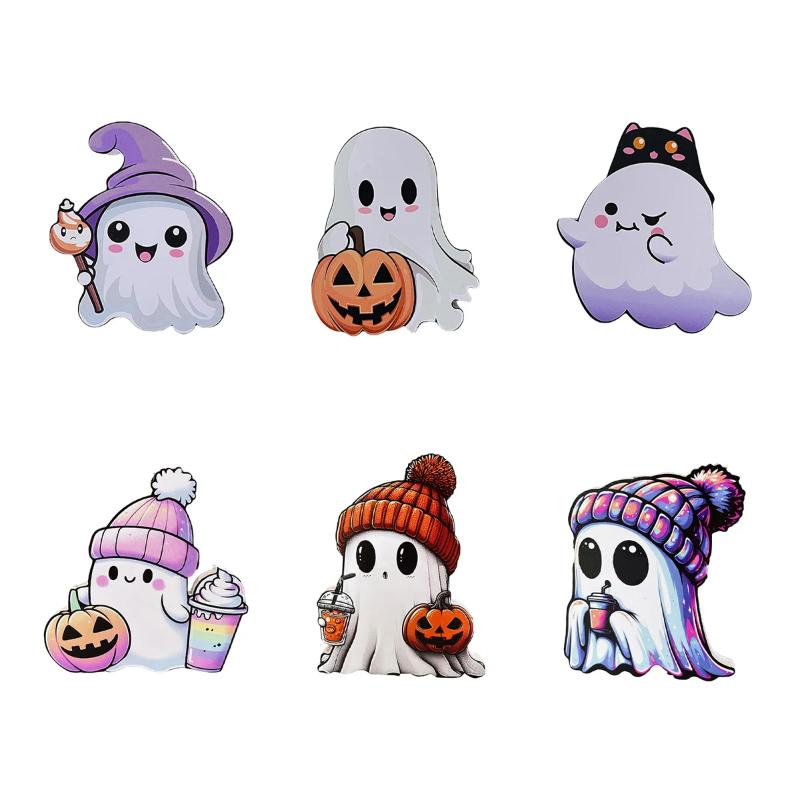 1PC Cute Halloween Ghost Shaped Cartoon Ghost Figurine Craft Toy Ghost Ornament Home Party Creative Decoration