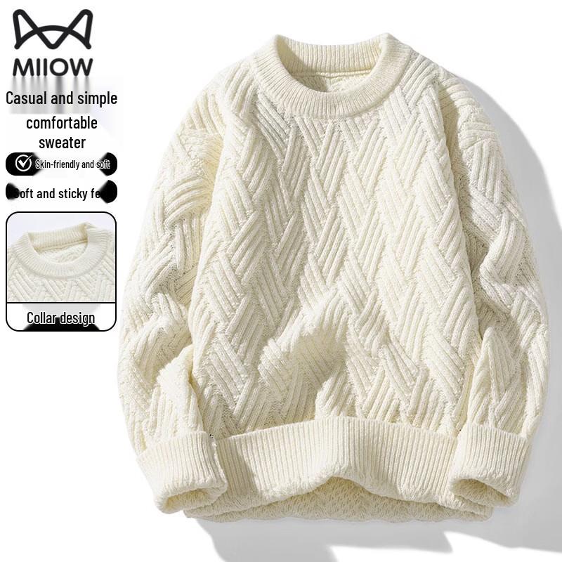 MiiOW Men s 2026 New Year Warm Round Neck Sweater 3XL