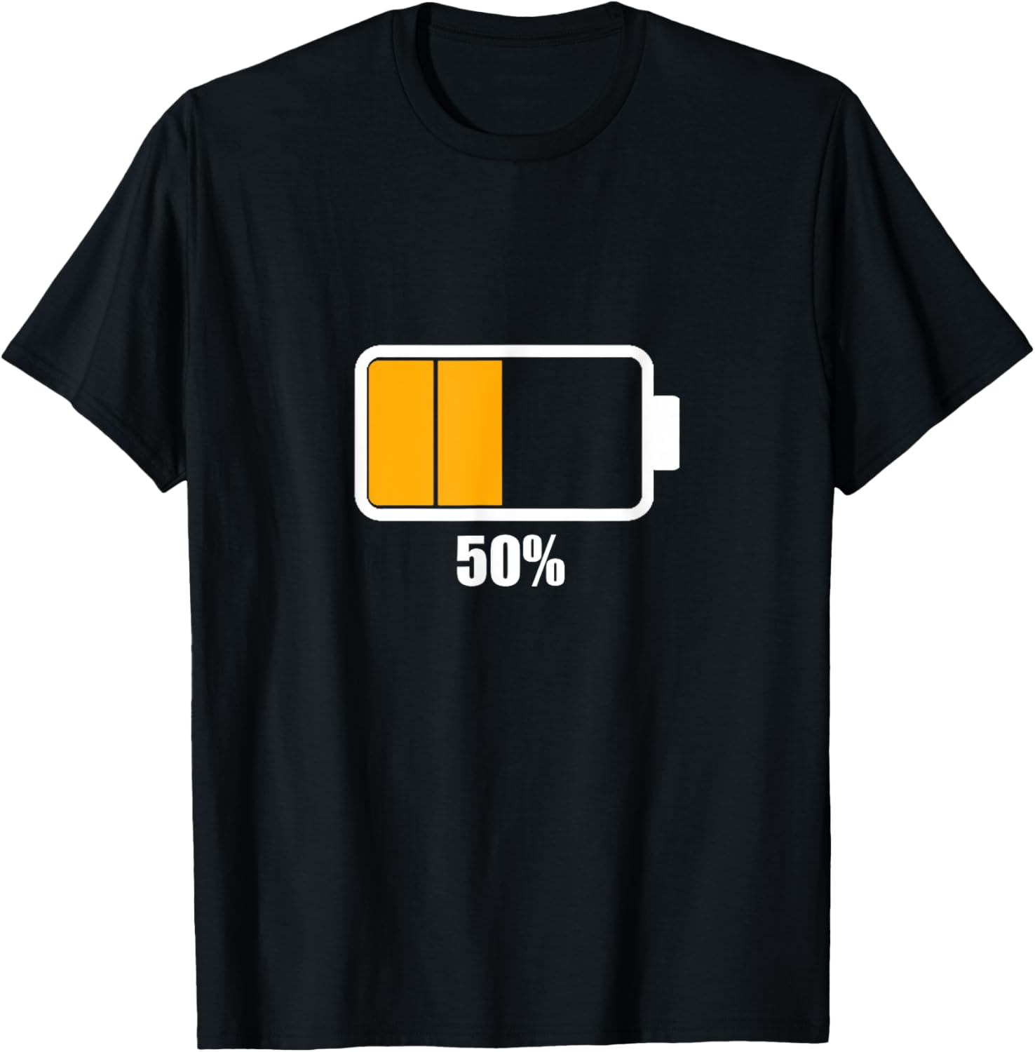 

Battery Half [50% Remaining] Battery Dead Tshirt Battery Low T-Shirt Custom Printed Graphic Hoodie Women Mens Funny Tops - M... S разноцветный
