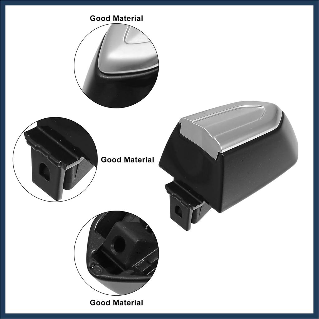 Front Right Door Lock Cylinder Cover Cap Fit for Cadillac ATS - Pack of 1 Black Stylish Design