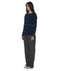 PARTIMENTO WOMEN Two-Way Transform Ribbed Knit Crew Neck_Blue