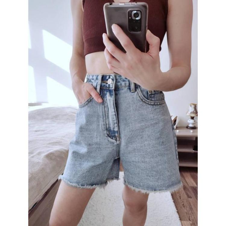 Women Summer Casual Chic Comfortable High Waist Loose Blue Jean Denim Shorts Femme Fashion Trendy