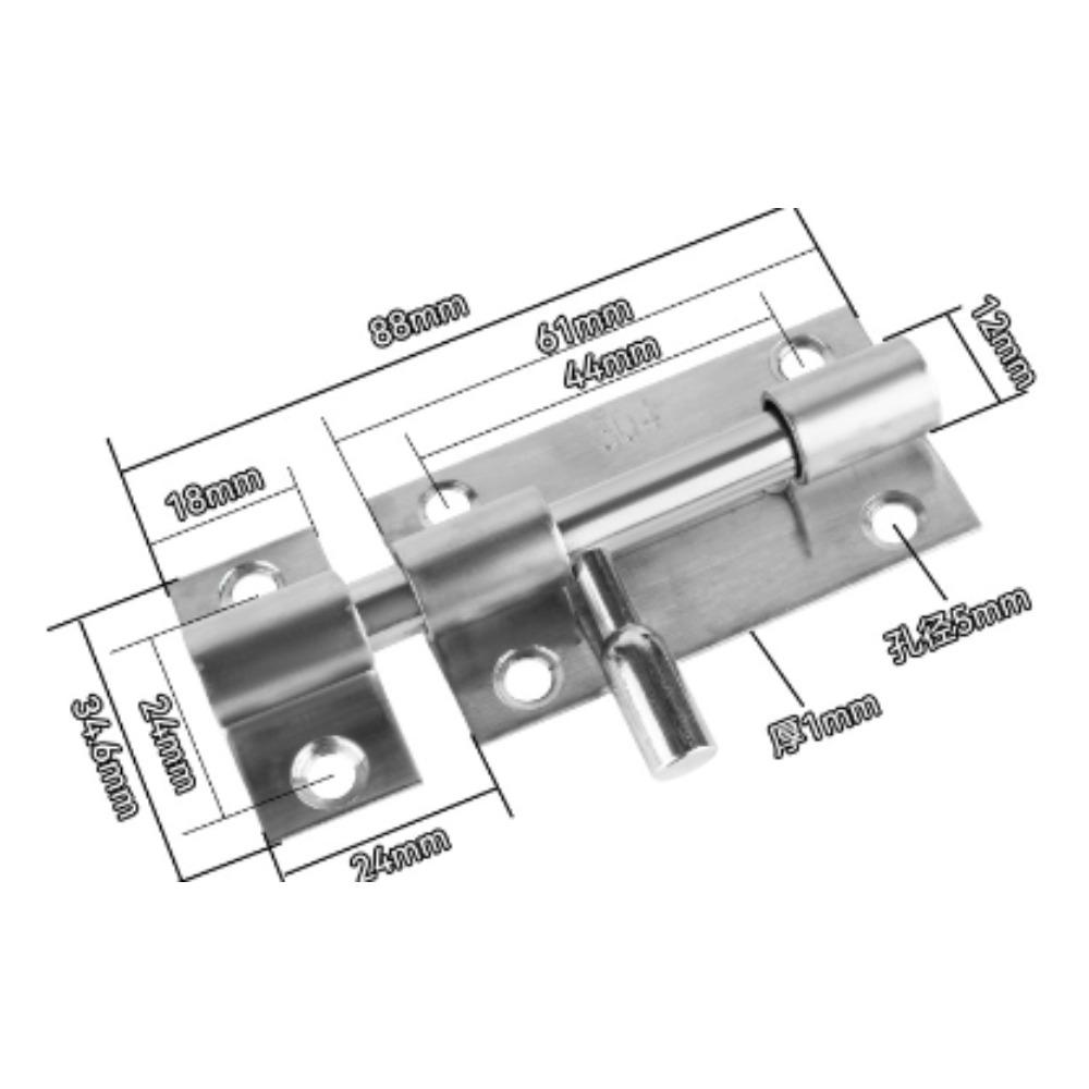 Latch Stainless Steel Safety Door Door Latch Is Used As A Small Anti-theft Device for Sliding Doors,bathroom Doors, Etc