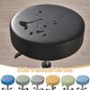 PU Waterproof Round Stool Cover Elastic All Inclusive Bar Rotating Chair Seat Cover Cashier Counter Stool Slipcover Home Hotel