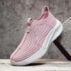 Fashion Couple's Lightweight Running Shoes 2025 Fashion Comfortable Mesh Breathable Fly Weave Shoes Woman Slip On Casual Sports Shoes