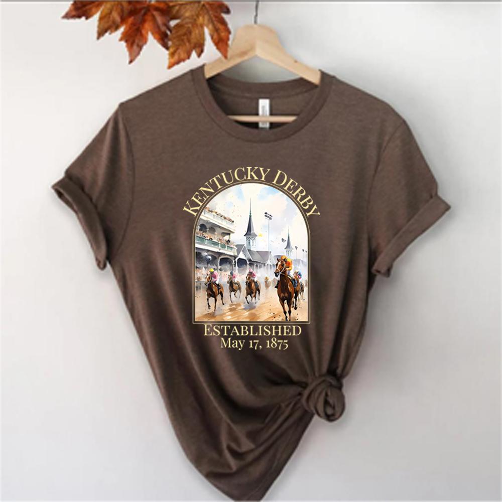 Kentucky Derby Race TShirt Horse Graphic Shirt Kentucky Derby Watercolor Tshirt Derby Party Tee Horse Race Top Horse Lover Gift