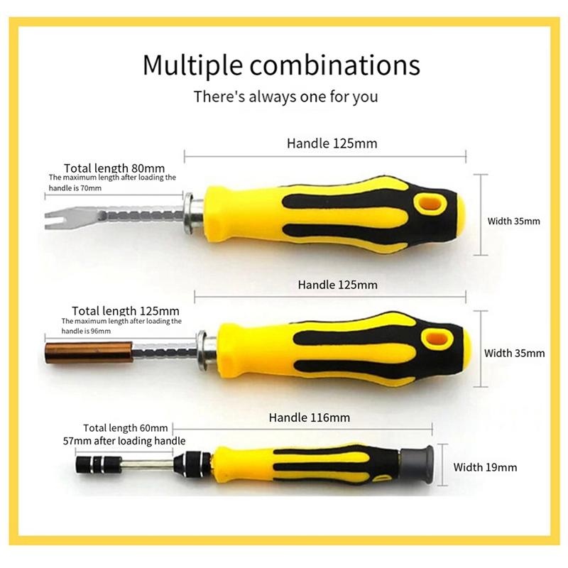 AEE4-70-In-1 Screwdriver Tool Set Household Disassembly Telecommunications Special Sleeve Combination Sleeve Easy Install Easy T