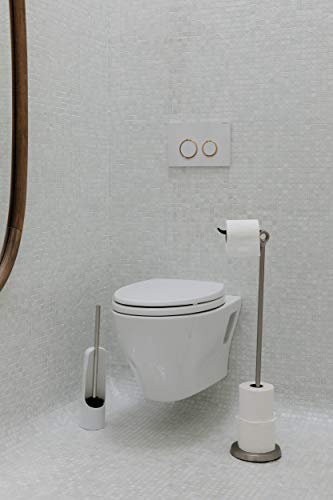 Umbra Toilet Paper Holder, Stand, Storage, Toilet Storage, TUCAN, 2023320410, 17cm Diameter X 74cm High X 23cm Wide, Nickel