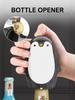 Penguin Bottle Opener Perfect Beer/Soda Cap Bottle Opener Magnetic Automatic Mini Bottle Opener for Bar,Kitchen,Counter,Camping
