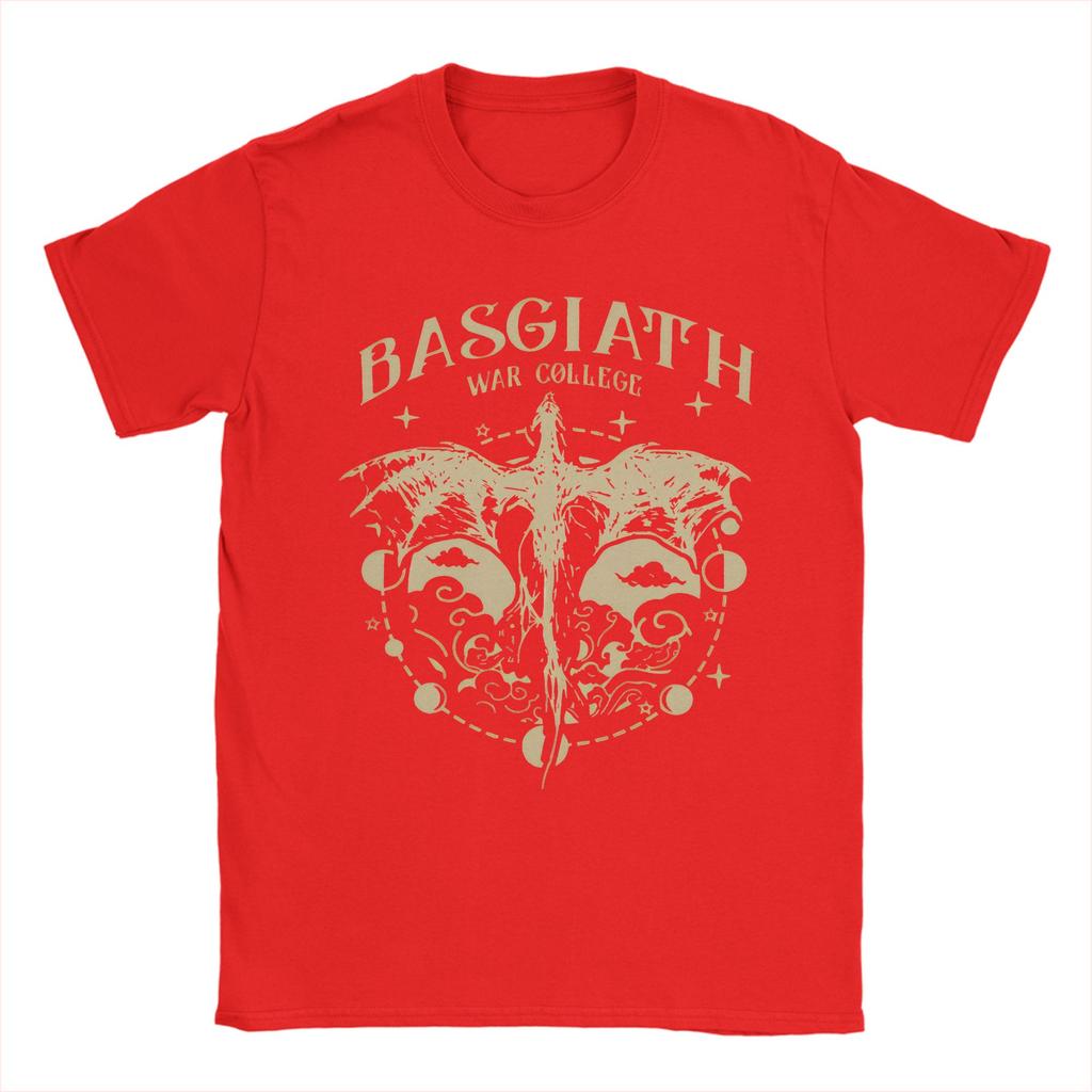 Harajuku Basgiath War College 20 Fourth Wing T-Shirt Unisex 100%Cotton Short Sleeve Round Neck Summer Clothing