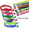 1/5Pcs Adjustable Footprint Pet Collar with Bell, Cute Soft Neck Collar for Puppy Small Dog Kitten Cat Daily Wear
