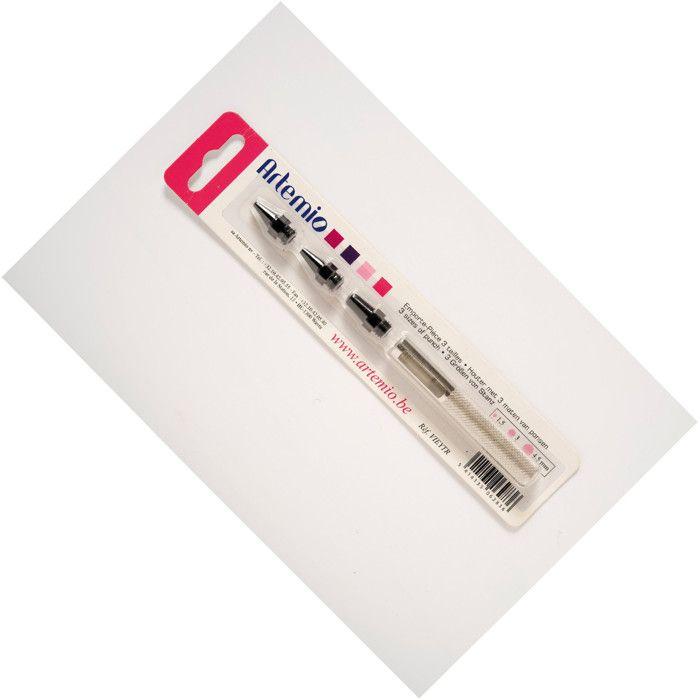 Emporte-pièce - ARTEMIO - 3 tailles - 1,5 mm, 3 mm, 4,5 mm - Outil de perforation - Loisirs créatifs