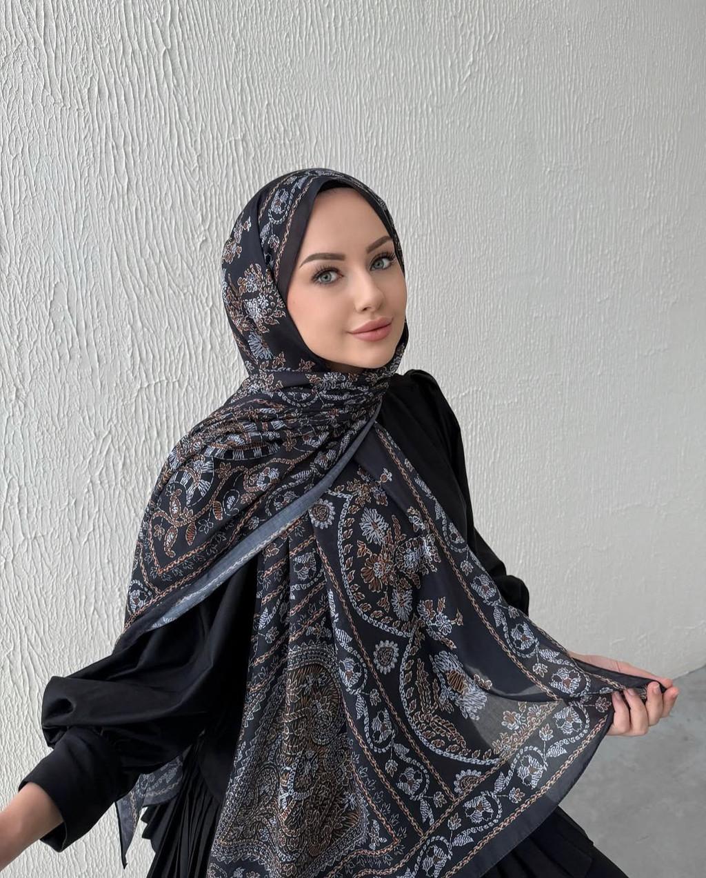 Elegant Polyester Chiffon Long Scarf With Warmth And Sunshade For Spring Summer Style StyleA