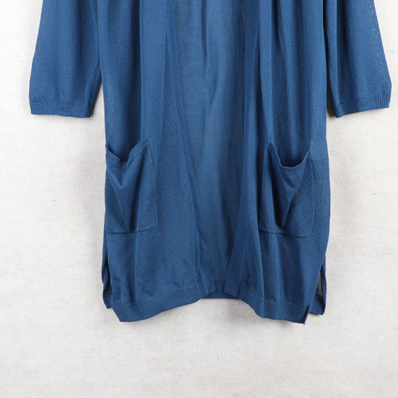 Sunshine House Autumn New Arrival Export Japanese Single Women's Clothing Mid Length Long Length Knitwear Thin Cardigan Inverness