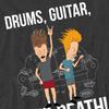 Beavis & Butthead Unisex Adult Drums Guitar & Death T-Shirt