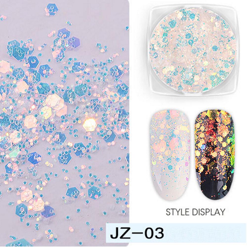 DIY Damen Nagelverzierung Nagelfarbe Pailletten Make-up Geburtstagsgeschenk