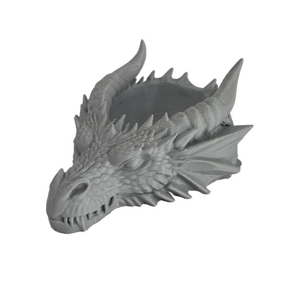 Dragon Head Storage Tray 3D Printed Gothic Table Organizer Desktop Key Jewelry Holder for Entryway Home Office Bedroom Dressing Table Nightstand