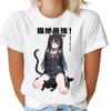Cat Girl Rules Shirt, Anime Girl Kawaii Project Diva Tee, Unisex Oversize Comfort Colors Heavyweight Cotton Shirt, All Sizes Cosplay Gift