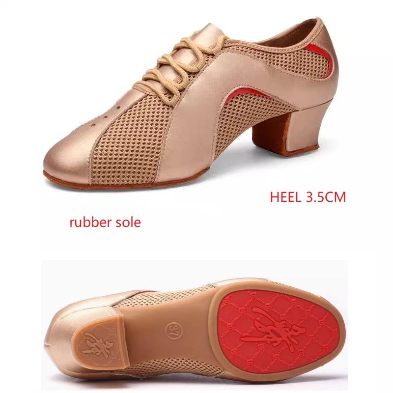 Shoes for Women Latin Dance Shoes Shape Training Ventilation Shoes Woman Square Dance Jitba Ballroom Shoes Net Sneakers