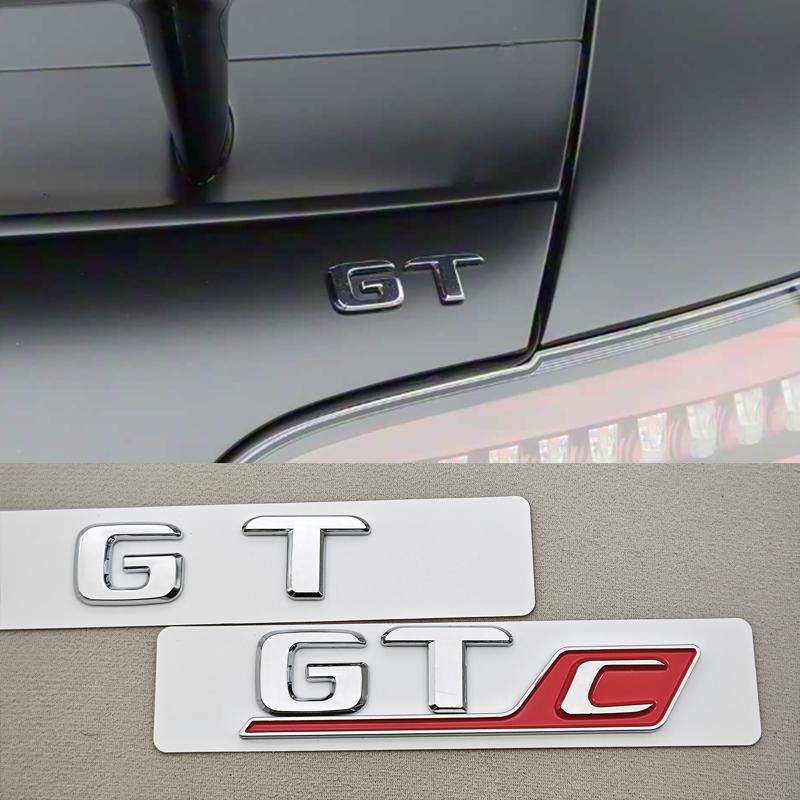 MZT3 Logo GT C GT Letters For Mercedes Benz AMG GT GTC Badge Emblem Stricker - Rear Trunk Decals Tail Exterior Accessories