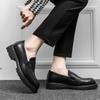 Summer British style high-end business dress casual leather shoes inner height increase CM lazy driving Doudou shoes
