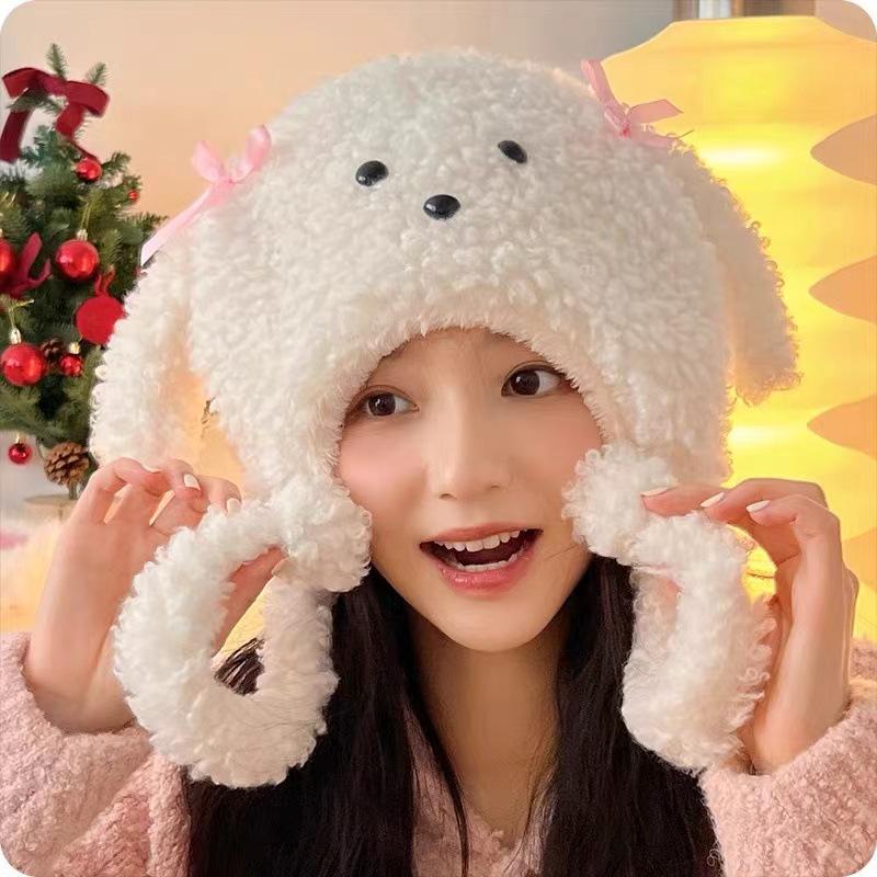 Winter Cute Puppy Ear Warm Hat - Soft, Thickened, Versatile, Student-Friendly