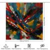 HBU23Modern Bathroom Decor Shower Curtain Fabric Waterproof with Abstract Art Print Blue Red Yellow White Black Design for HFu7$