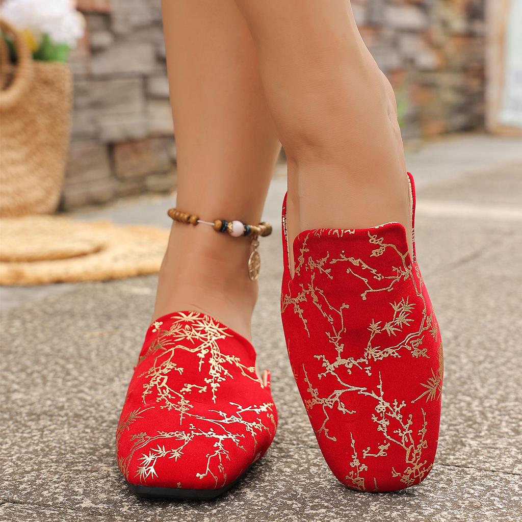 Fashion Leopard Women Slippers Summer Flat Mules Shoes Square Toe Designer Outdoor Slippers Lightweight Slingback Sandals Slides Women