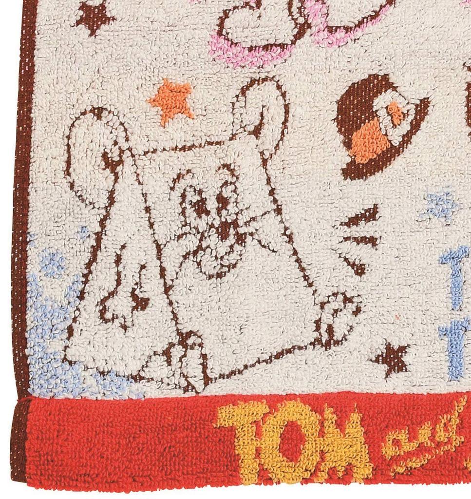 Marushin Carry Tom and Jerry Antibacterial and Available in Two 4105000800 Towel/Hand Towel, "Trouble Jerry" Design, Cotton, Deodorizing, Sizes,